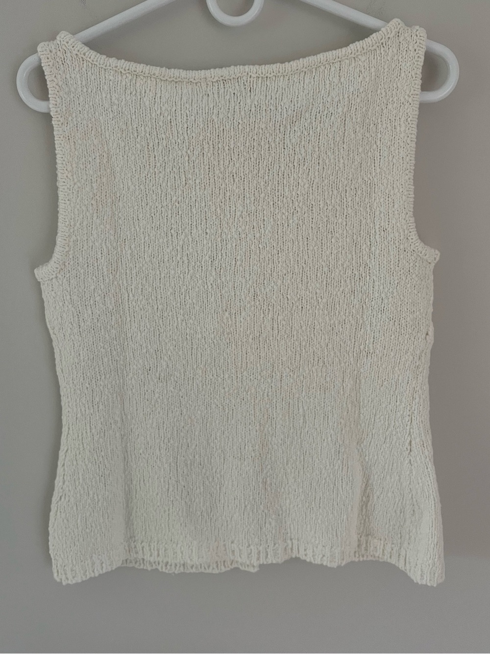 NWT MESHKI Mackie Boucle Longline Vest, White, Medium - Picture 7 of 7